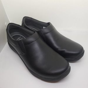 DANSKO Women's Black Leather Slip On Clogs 39